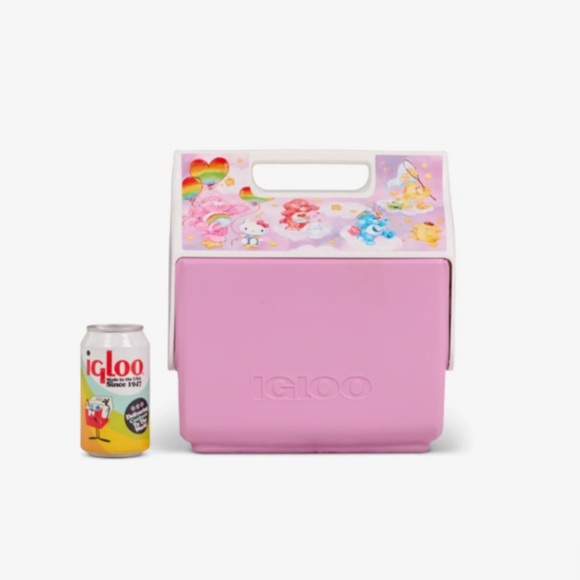 NEW! Pink Hello Kitty Care Bears 7QT Igloo Cooler Ice Chest Picnic - Picture 5 of 7